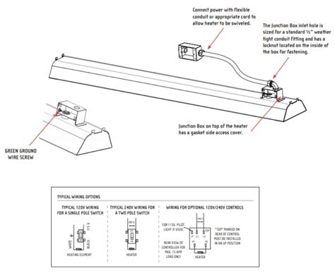 where to locate junction box for infratec heater|infratech patio heater installation instructions.